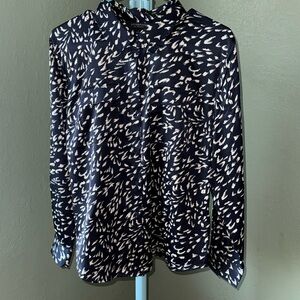 Chic Navy and White Blouse